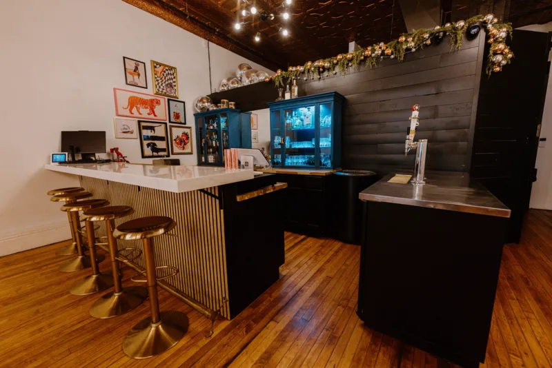 Stylish in-house bar at The Main Event venue