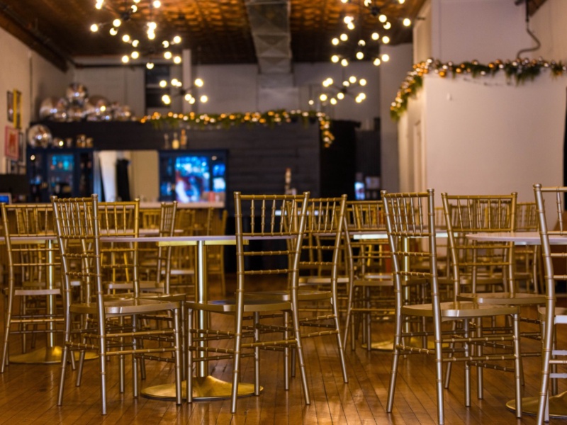 Event setup preview at The Main Event venue