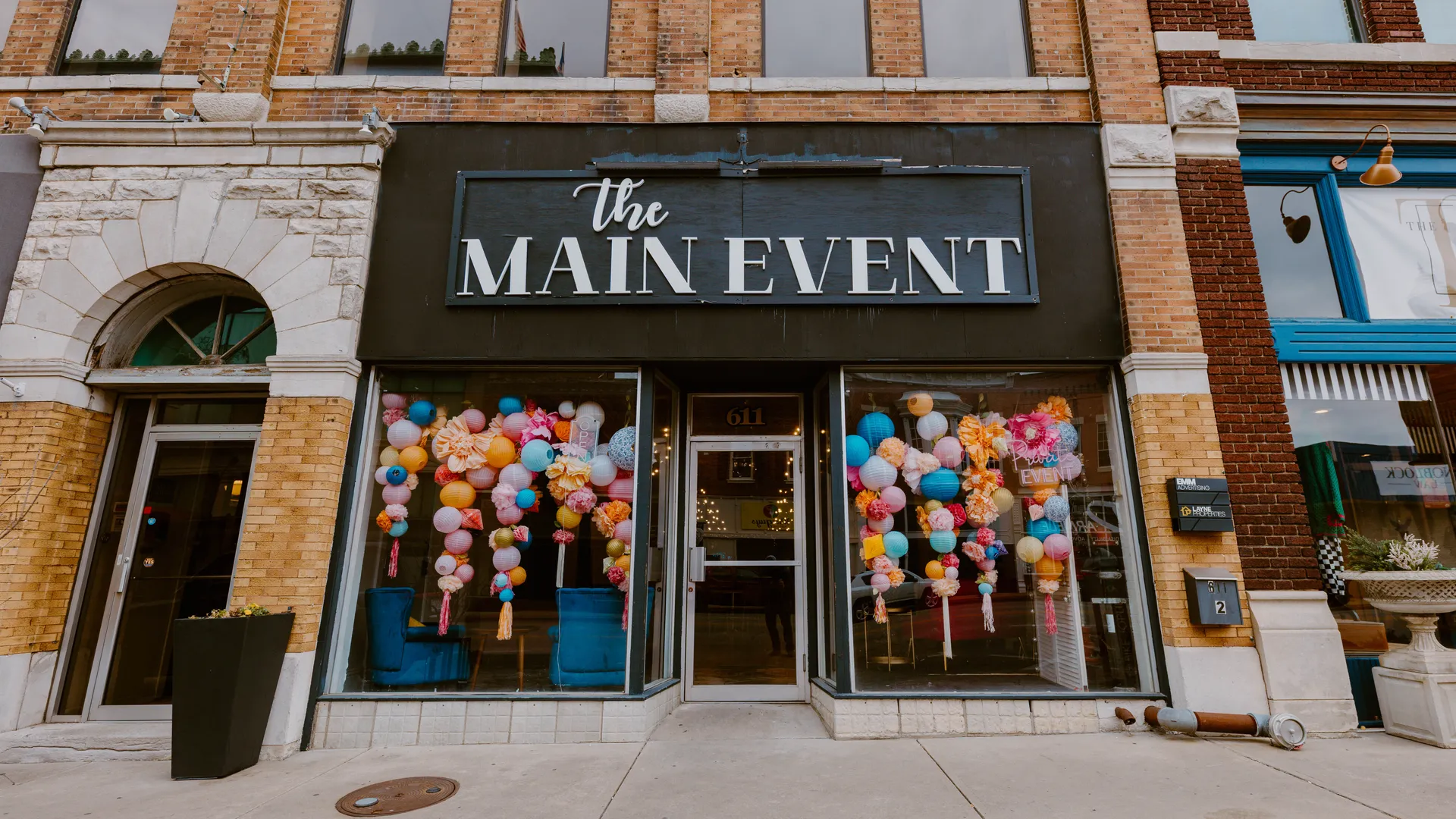 The Main Event venue interior with event setup