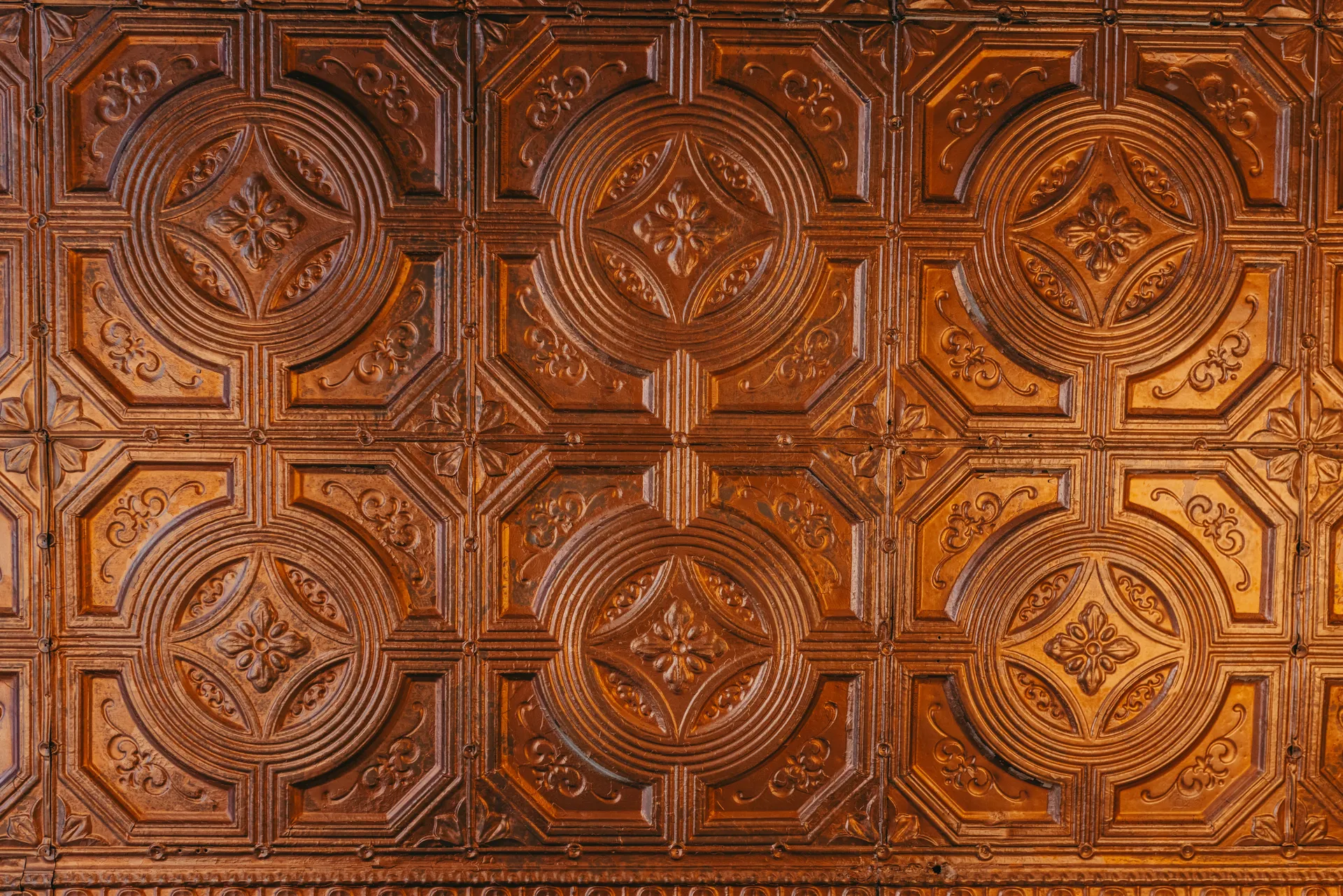 Ornate wooden door detail at The Main Event venue